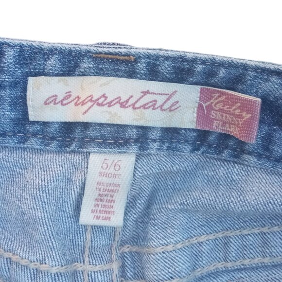 Aeropostale Hailey skinny flare jeans sz 5/6 #(T7) - Picture 3 of 12